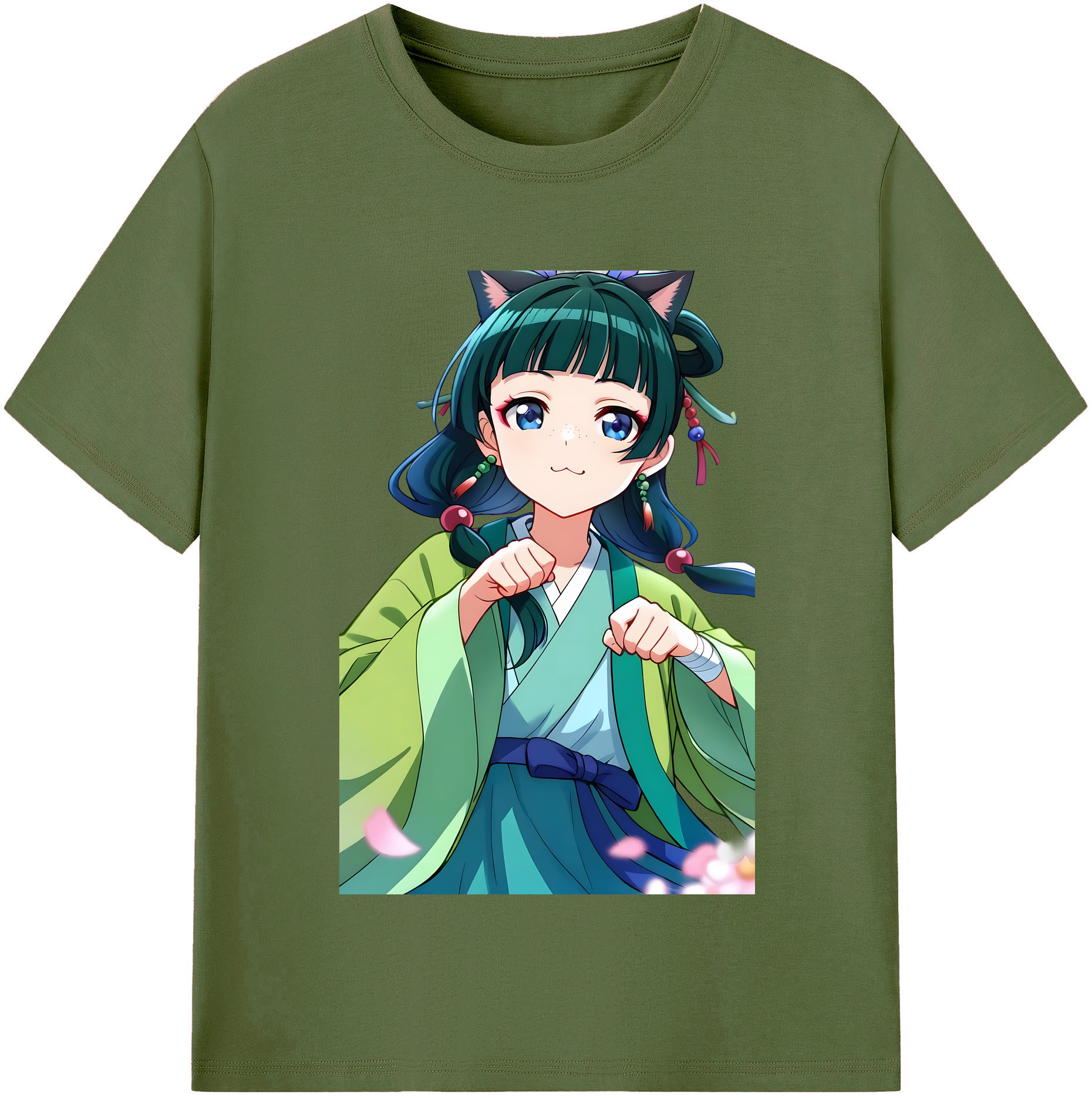 （画像用） 薬屋のひとりごと The Apothecary Diaries 綿100％半袖Tシャツ（フロントプリント）